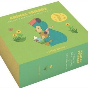 Animal Friends Deluxe Baby Book & Memory Box NEW